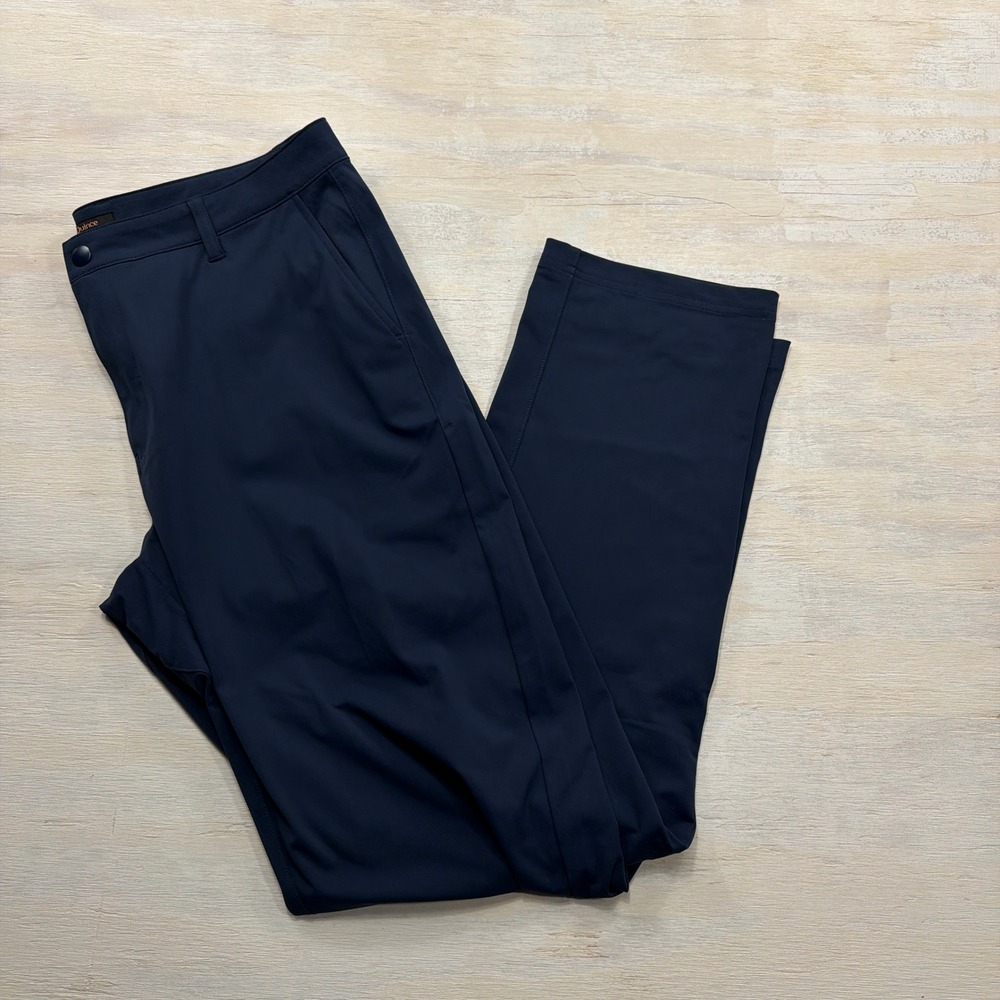Quince Golf Pant 36x34 ProTech Wavecrest Blue Performance Trousers Mens